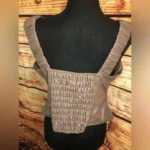 FAUX Leather Corset Top size 1X - Picture 8 of 15